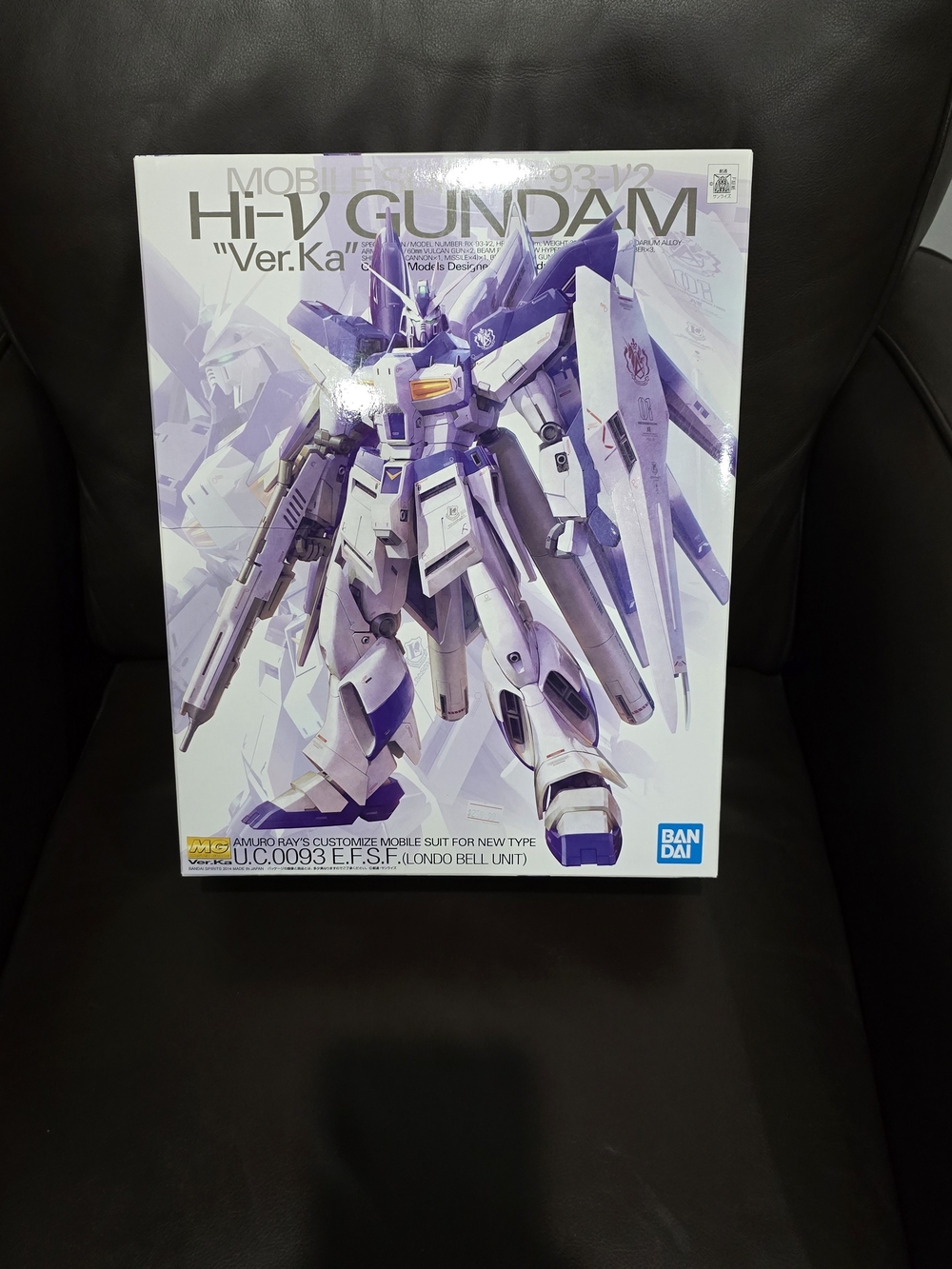 Bandai Hi-V Gundam Ver.Ka Action Figure Model Kit - Purple/White